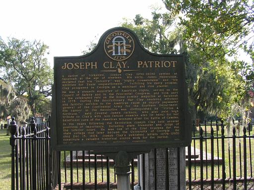 Joseph Clay, Patriot GHM 025-50